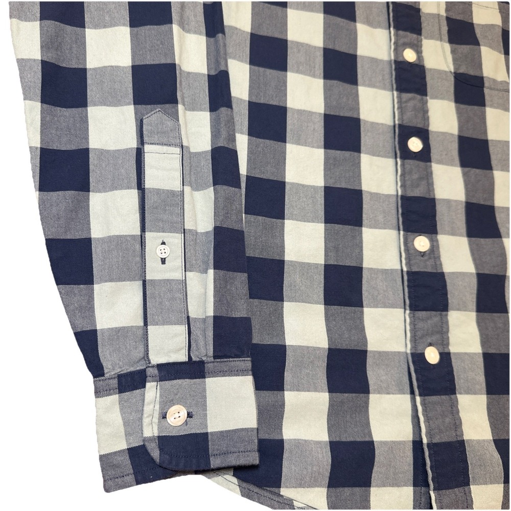 Abercrombie & Fitch Button Down Shirt Blue/Green Check Men's Size Small - Picture 4 of 5